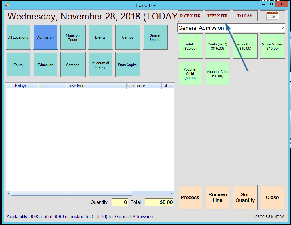 Outbound: How to Use the Type Transfer Feature in Box Office