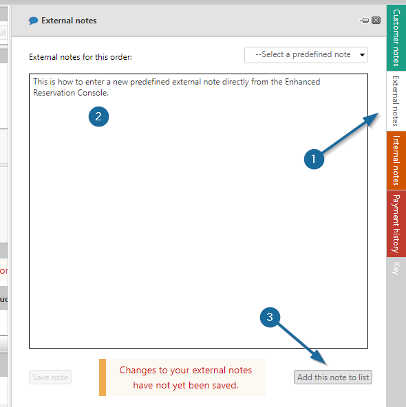 Outbound: How to Add or Edit Predefined External Notes