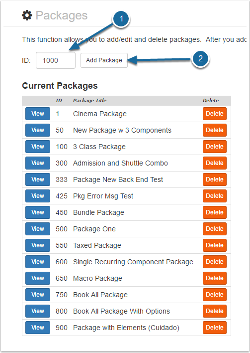 Outbound/Ascent: How to Set Up Packages