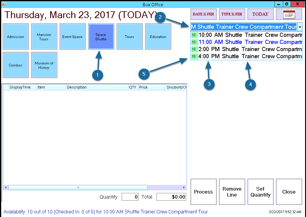Outbound: How to Use the Box Office (General Layout and Basic Functions)